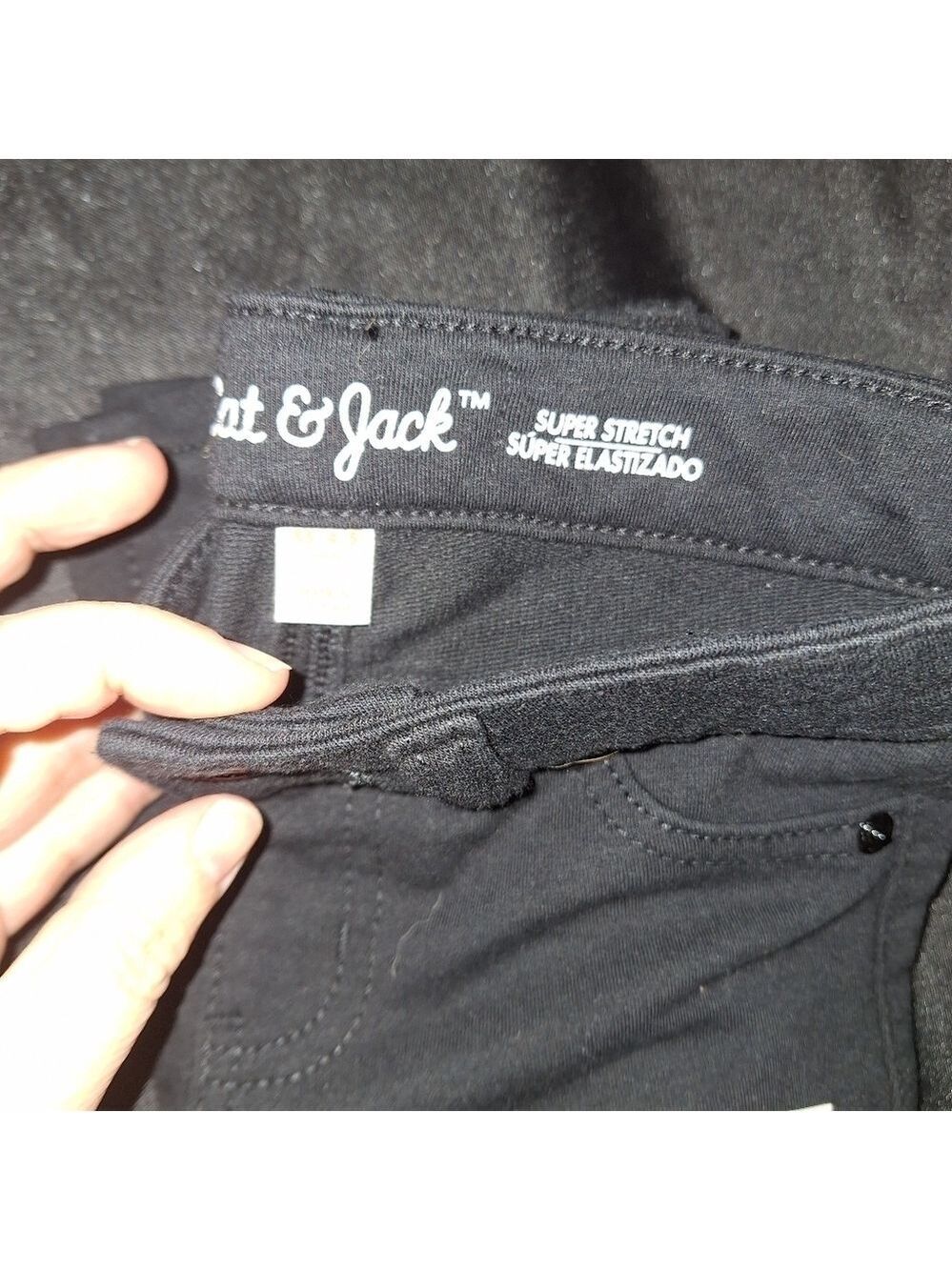 Cat & Jack Black Skinny Jeggings XS 4/5 - Picture 5 of 7